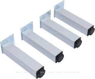 Комплект ножек Aquanet 337463 20 см 4 штуки хром матовый