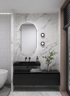 Раковина Armadi Art Flat 859-080-NM 80 см nero marquina