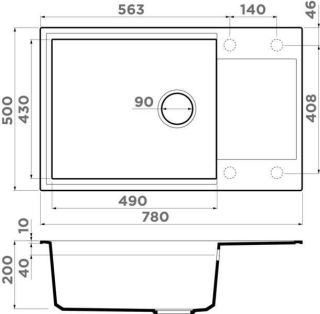 Мойка кухонная Omoikiri Sakaime 78-LB-SA бежевый