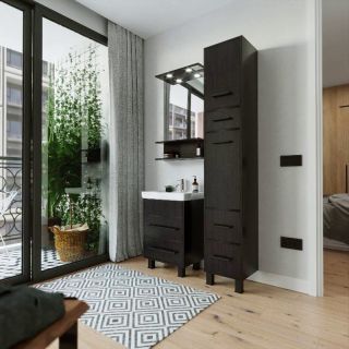 Тумба под раковину Бриклаер Чили 4627125415098 55 см венге