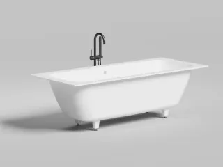 Ванна из искусственного камня Salini Orlanda Axis S-Stone 103221MRF 190x80см RAL полностью