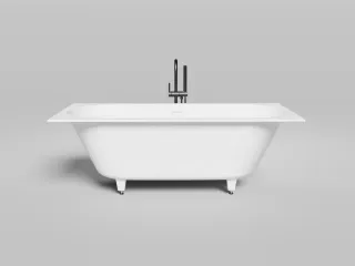 Ванна из искусственного камня Salini Ornella Axis Kit S-Stone 103523MRH 170x75см RAL снаружи