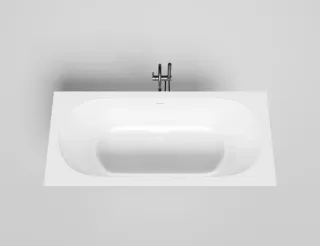 Ванна из искусственного камня Salini Ornella Axis Kit S-Sense 103511GRH 180x80см RAL снаружи