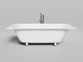 Ванна из искусственного камня Salini Ornella Axis Kit S-Sense 103512GRH 190x90см RAL снаружи