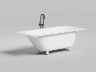 Ванна из искусственного камня Salini Ornella Kit S-Sense 102414GRH 170x80см RAL снаружи