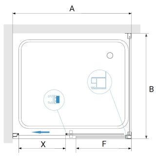 Душевой уголок RGW PA-76 (PA-016 + Z-050-2) 35087662-11 160x120см хром