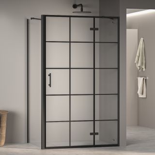 Душевой уголок RGW PA-77B R (PA-07B R + Z-050-2B + держатель O-204B) 41087728-084R 120x80см чёрный