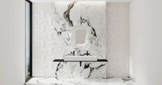 Накладная раковина Salini Sonata S-Stone 1401201MRH 120см RAL снаружи