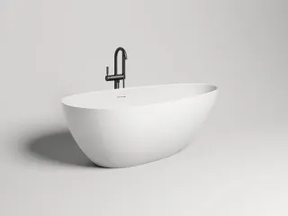 Ванна из искусственного камня Salini Paola In S-Stone 101611SMRF 160x77см RAL полностью