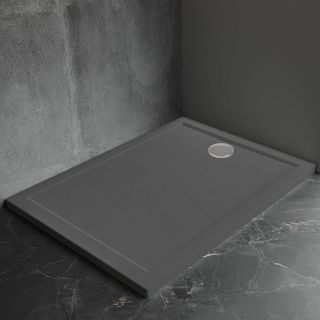 Душевой поддон Veconi Pietra AG, 1200x800x30, искусственный камень, антрацитово-серый