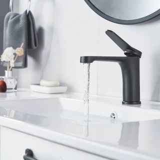 Смеситель для раковины Shevanik S6201H чёрный