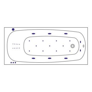 Гидромассажная ванна WHITECROSS Layla 0102.170075.100.ULTRANANO.CR 170x75 см Ultra Nano хром