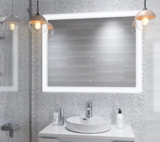 Зеркало Cersanit Design KN-LU-LED030*80-d-Os 80x60 см с антизапотевателем
