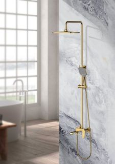 Душевая стойка Splenka S31.24.03 золотой сатин