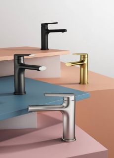 Смеситель для раковины Splenka S50.10.03 золотой сатин