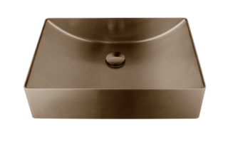 Раковина AltroBagno Futuro 001016 BrAn из нержавеющей стали бронза состаренная