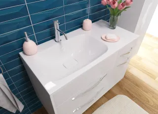 Раковина Эстет Barcelona silk ФР-00014916 Л 90см белый