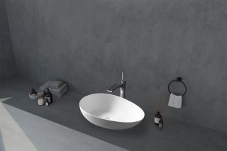 Раковина ABBER Stein AS2615 60см белый матовый