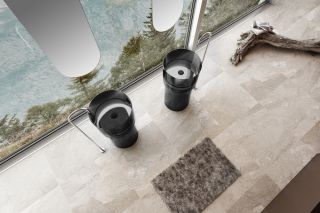 Напольная раковина ABBER Kristall 45x90см чёрный AT2701Onyx