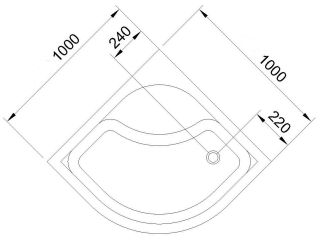 Душевой поддон Royal Bath 100x100см белый RB100BK
