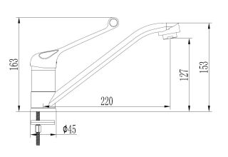 Смеситель для кухни ESKO Kitchen MD 05 хром