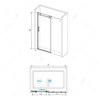 Душевая дверь RGW TO-14 1800х1950