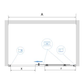 Душевая дверь RGW Passage PA-14W 150x195см белый 41081415-15