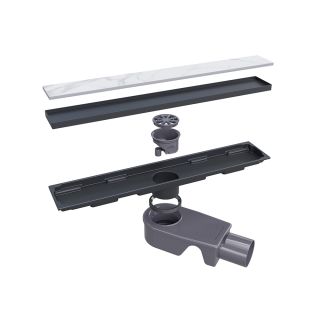 Душевой лоток RGW SDR-22B 47212240-04 40см под плитку чёрный