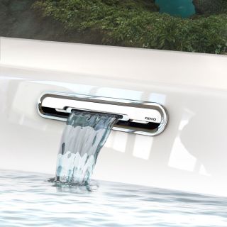 Акриловая ванна Riho Still Shower Fall Plug and Play B103021005 L заполнение через перелив 180х80см белый