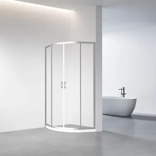 Душевой уголок Veconi Rovigo RV-01, 900x900x1950, хром, стекло прозрачное