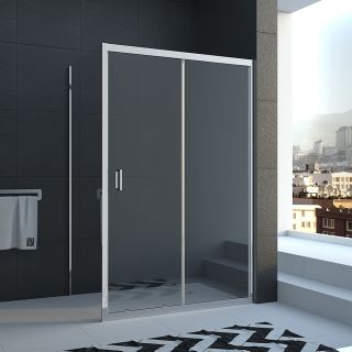 Душевой уголок Veconi Rovigo RV-046, 1400х900х1950, хром, стекло прозрачное