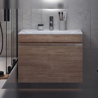 Тумба под раковину подвесная Velvex Pulsus tp.PUL.PUL.70.1Y дуб сонома, 70 см