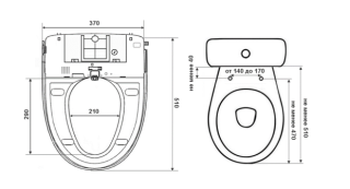 Электронная крышка-биде Timo ТЕ-720
