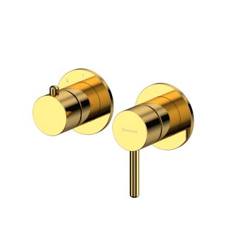 Внешняя часть смесителя на 2 потребителя WHITECROSS 2-Y1242GL золото