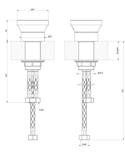 Вентиль для смесителя Gessi Origini 66100.031 хром