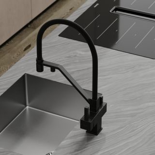 Смеситель для кухни Sancos Loro SC4007MB чёрный матовый