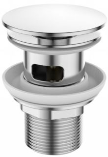 Донный клапан BelBagno клик-клак с переливом хром BB-SAT-CRM