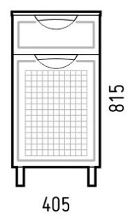 Комод Corozo Монро Z1 40см белый SD-00000783