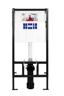 SET Инсталляция Sava Fix Slim+клавиша смыва SMART черный матовый