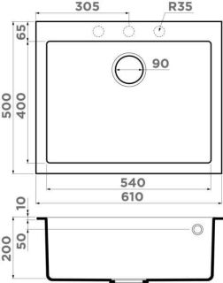 Мойка кухонная Omoikiri Bosen 61-SA бежевый