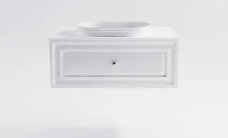 Тумба с раковиной Astra-Form Шарм 4631177715174 100 см белый матовый