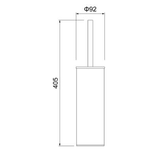 Ёрш для туалета Timo Saona 13161/03 чёрный