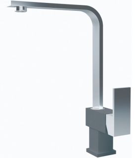 Смеситель для кухни Florentina Сильвер серый шёлк