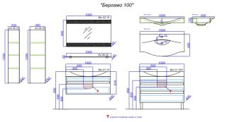 Зеркало Aqwella Бергамо Ber.02.08