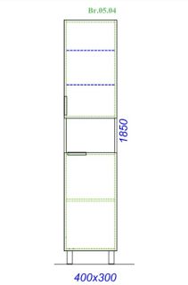 Пенал Aqwella Бриг Br.05.04/W