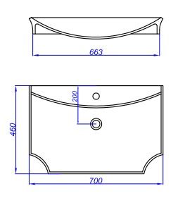 Раковина Aqwella LA DONNA