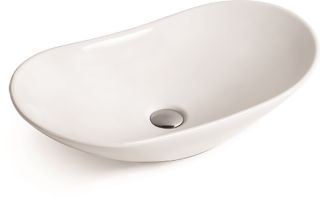 Раковина накладная SantiLine SL-1025 60см белый