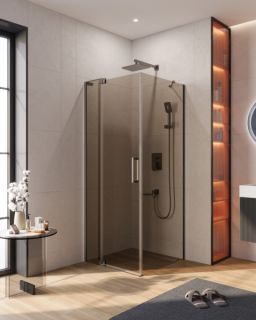 Душевой уголок CEZARES SLIDER-AH-1-80-70/80-BR-GM