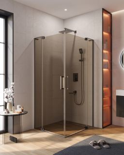 Душевой уголок CEZARES SLIDER-AH-2-90/100-100/110-BR-GM