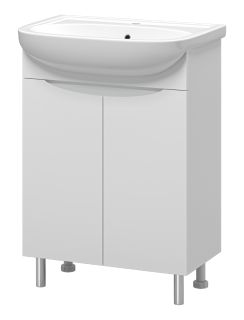 Напольная тумба под раковину Misty Смайл 60см белый
